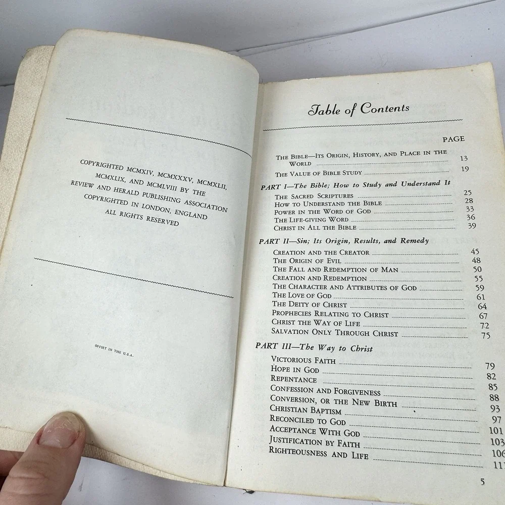VTG 1958 Bible Readings For The Home Softcover Vital Scripture‎ Study Christian